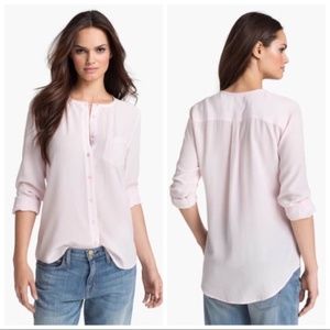 Equipment Julian Silk Blouse Soft Pink XS - New Without Tags